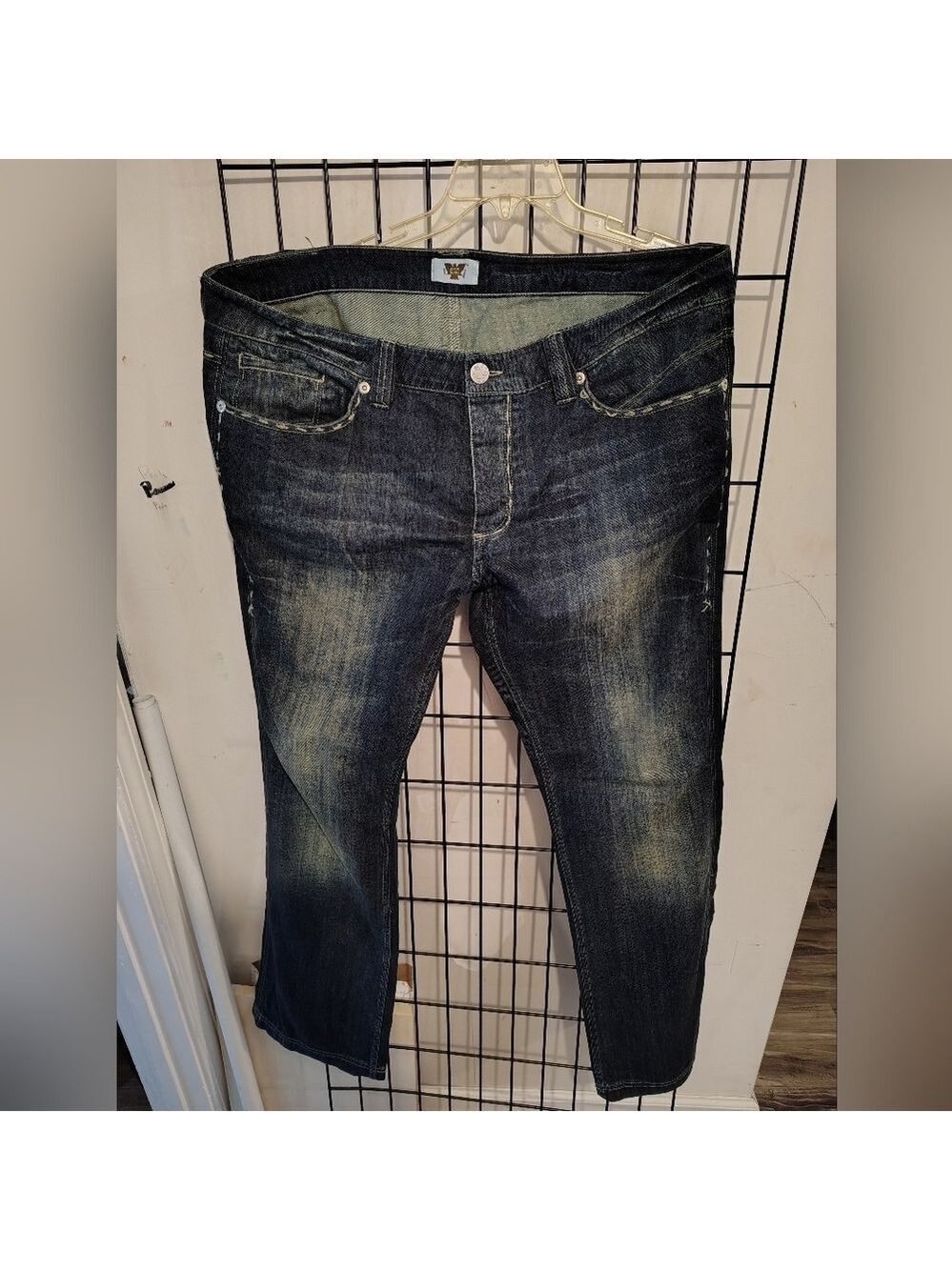 Antik Denim Blue Button Fly Denim Jeans